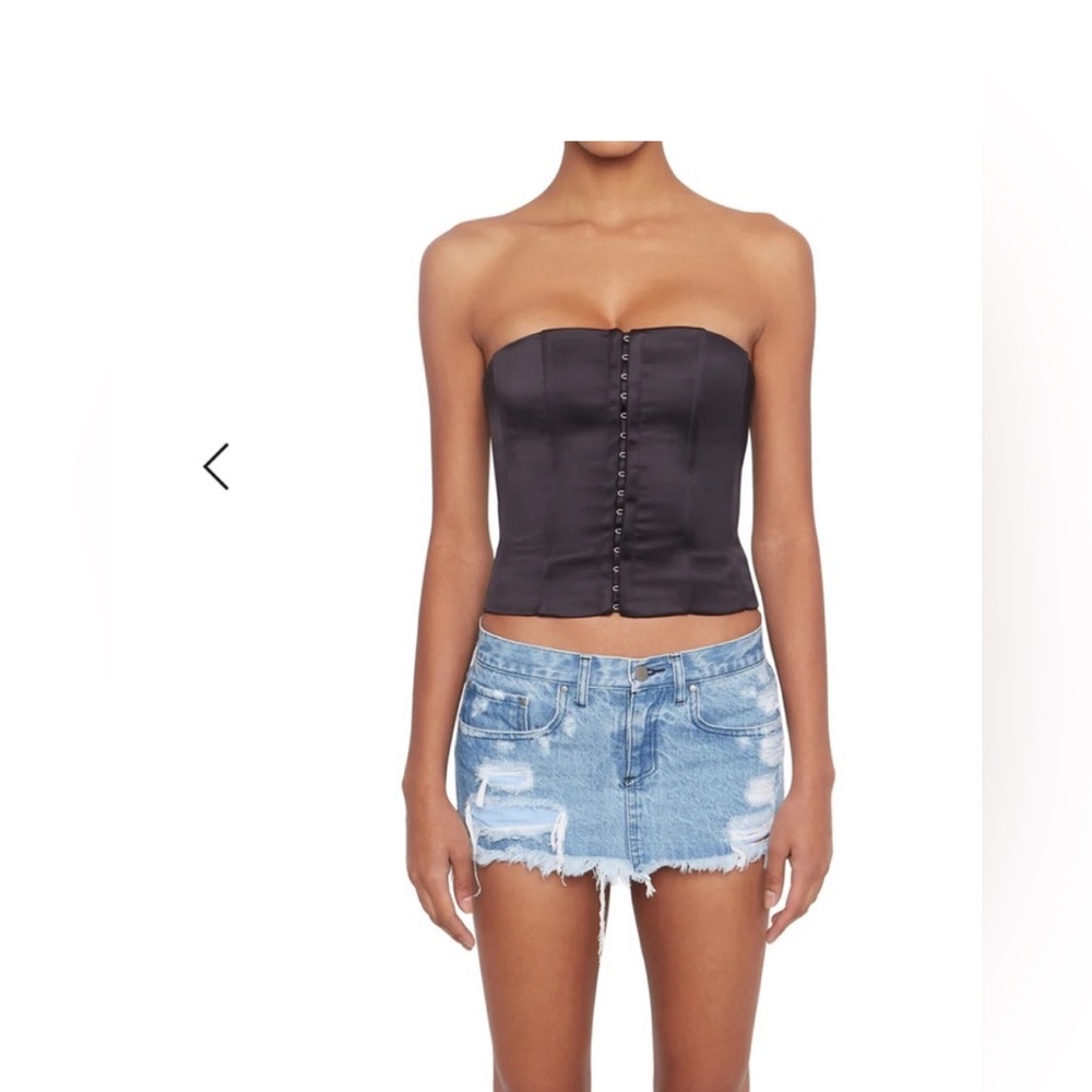 Danielle Guizio Satin Corset small